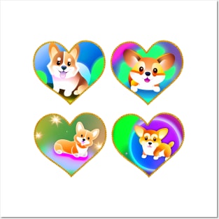 Cute Corgis Posters and Art